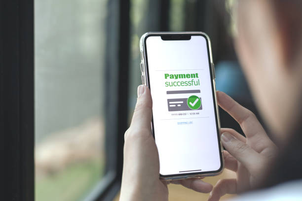 istock Online financial transactions and payment successful. 2147535961