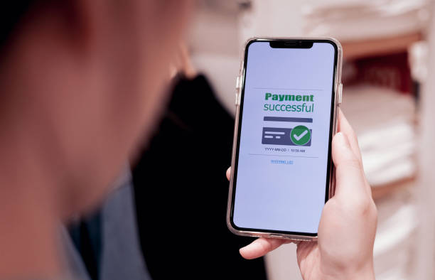 istock Online financial transactions and payment successful. 2147535976