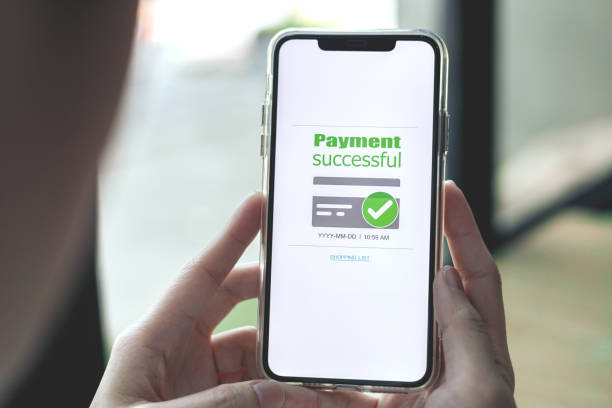 istock Online financial transactions and payment successful. 2147535983