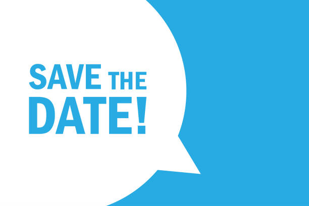 istock Save the date speech bubble banner. Banner for business, marketing and advertising. Vector illustration. 2147538187