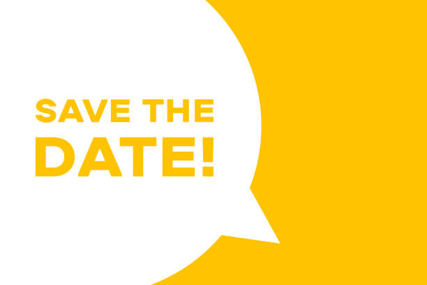 istock Save the date speech bubble banner. Banner for business, marketing and advertising. Vector illustration. 2147538190