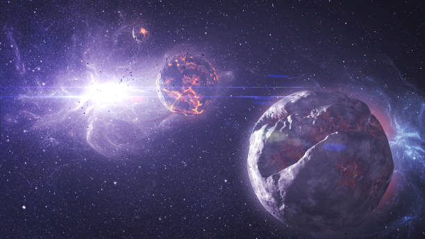 istock Alien dead planets in the universe, 4K 2147552306