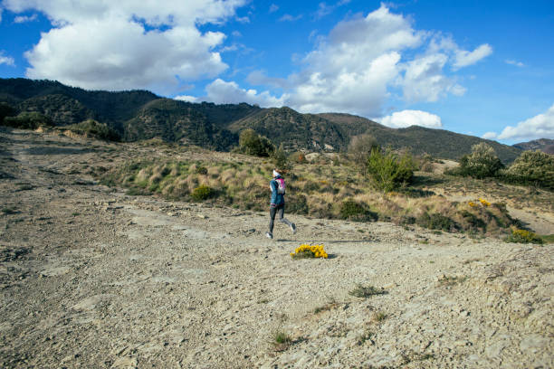 Running in the mountains