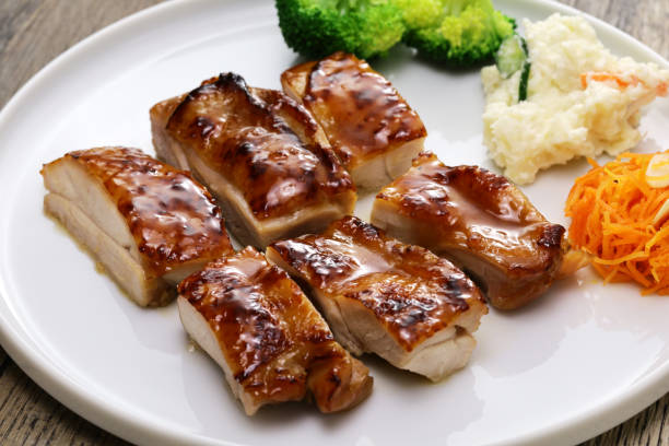 istock Authentic Japanese teriyaki chicken. close up. 2147552623