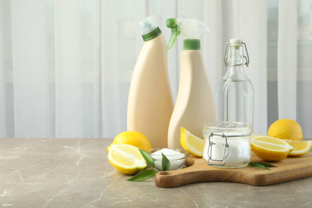 istock Concept of household cleaners, space for text 2147557051
