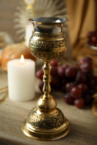 istock Concept or composition of Eucharist with different accessories 2147562559
