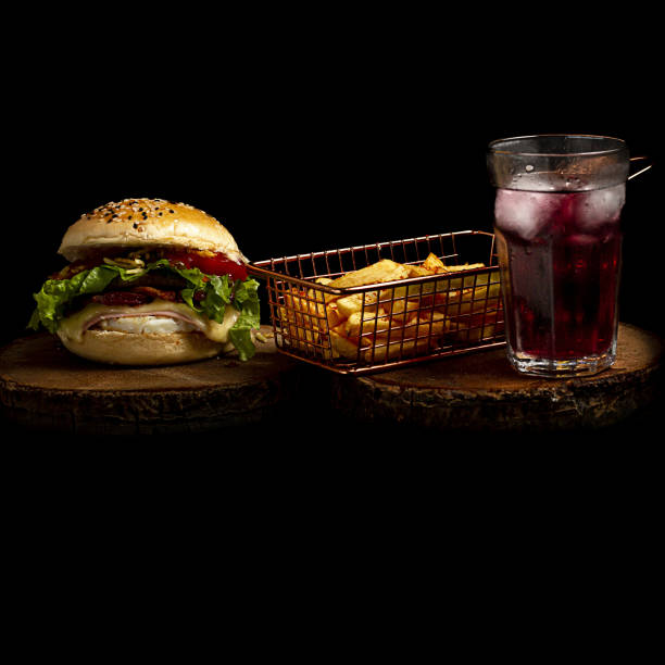 istock Burger, meat and salad. 2147564766