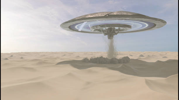 Alien sci fi concept, 3d rendering, 4K, 2024