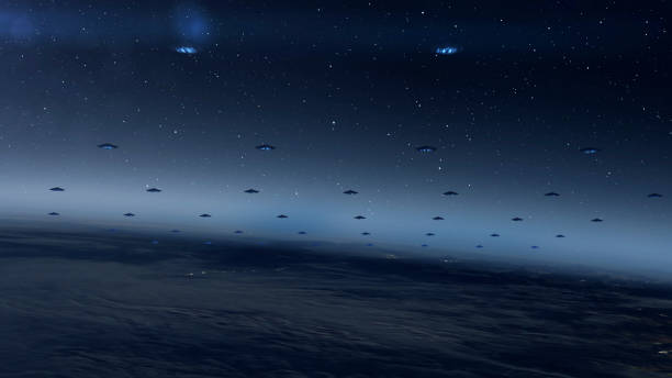istock UFO fleet flying toward mothership above earth 2147567773