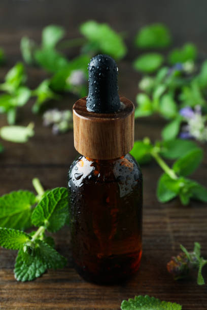 istock Concept of aromatherapy with mint, close up 2147574361