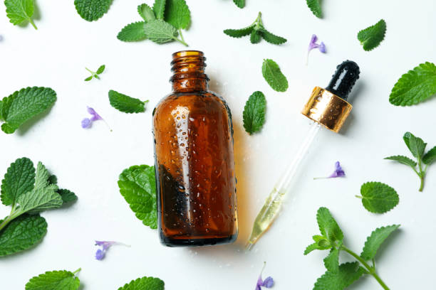 istock Concept of aromatherapy with mint, close up 2147574819