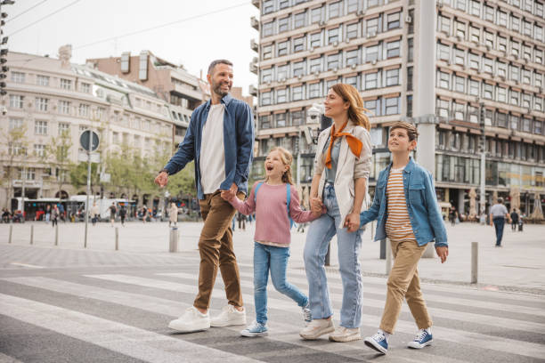 istock Family exploring city 2147574949