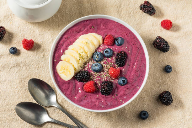 istock Homemade Healthy Berry Smoothie Bowl 2147576237