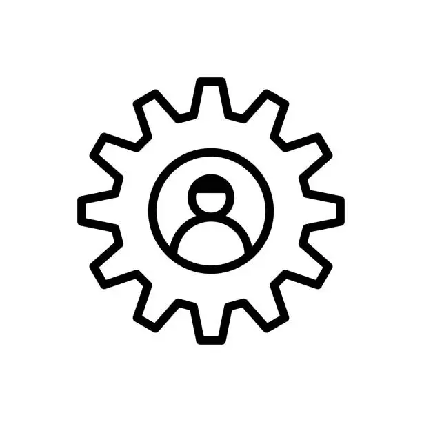 Vector illustration of Pixel Perfect Vector Line Icon for Workers Union