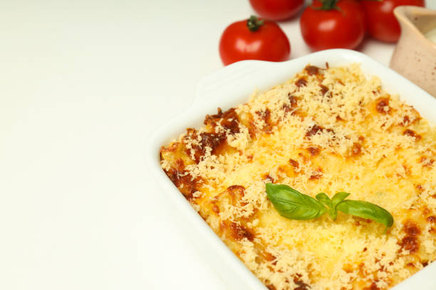 Concept of delicious food - Lasagna, space for text