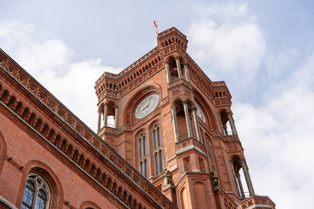 istock Red Town Hall at Alexanderplatz, Berlin, Germany. 2147578448