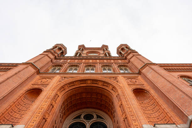 istock Red Town Hall at Alexanderplatz, Berlin, Germany. 2147586490