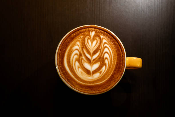 Wing Latte Art in cafe shop.