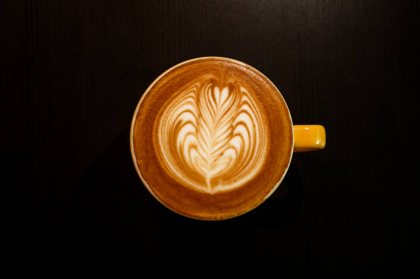 Wing Latte Art in cafe shop.