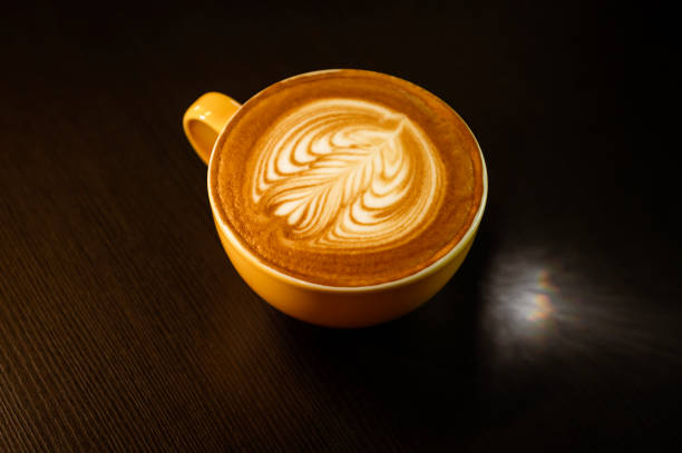 istock Wing Latte Art in cafe shop. 2147587405