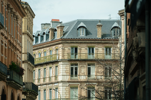 Classical french building facades