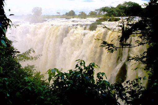Victoria Falls, taken on old slide film.
