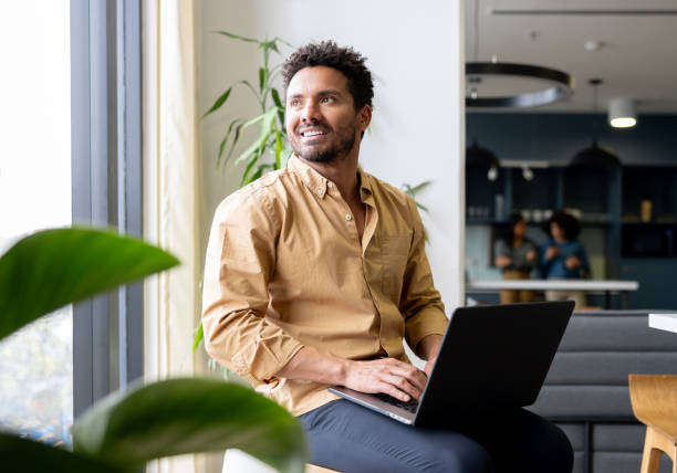 istock Thoughtful business man working on his laptop at the office 2147591343