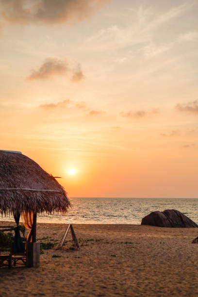 istock View of the sunset at the beach 2147591366