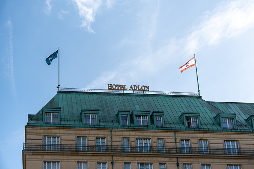 Adlon Hotel close up. Hotel Adlon in Berlin.