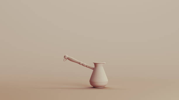 istock Jug milk drink handle stylish neutral backgrounds soft tones beige brown background 2147594120
