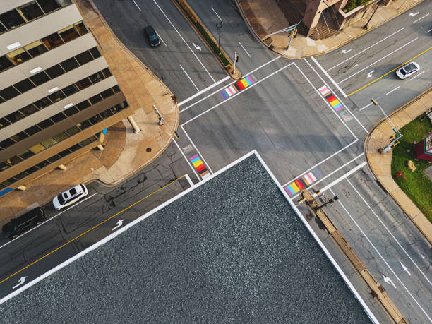istock Rainbow City Crosswalks 2147595899