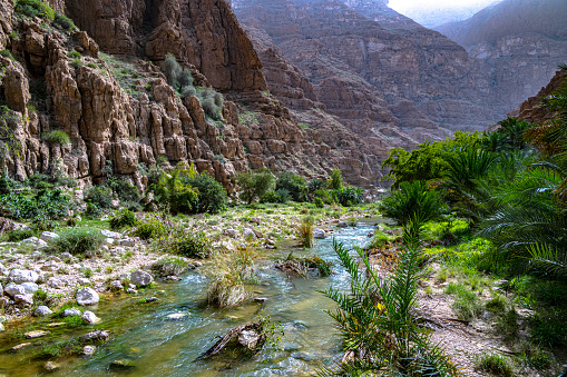 Botan River through the Botan Canyon in Siirt Province/TURKEY