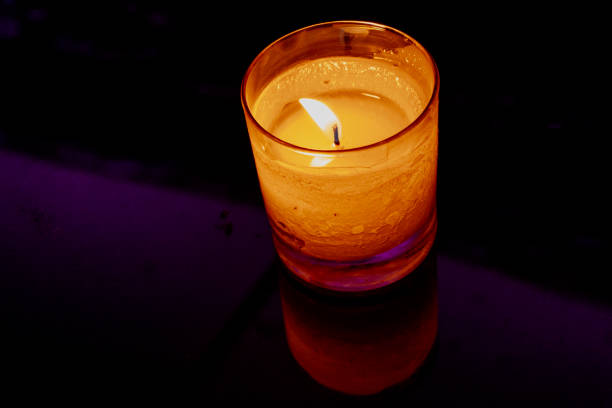 festive background with candles
