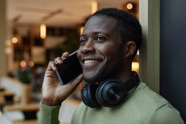 istock Black Man Speaking on Phone 2147598823