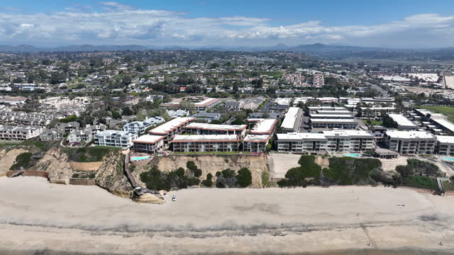 Aerial view of Del Mar Shores in San Diego, CA