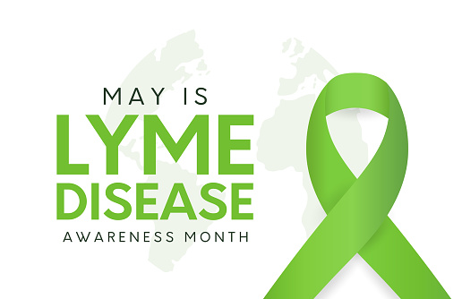 Lyme Disease Awareness Month card, May. Vector illustration