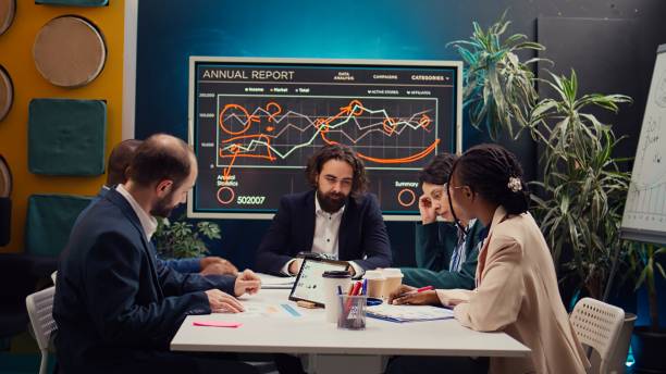 istock Administrative team discussing agenda for upcoming conferences or events 2147603295