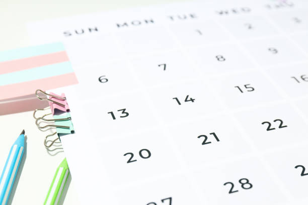 Red mark on the calendar at number 18.