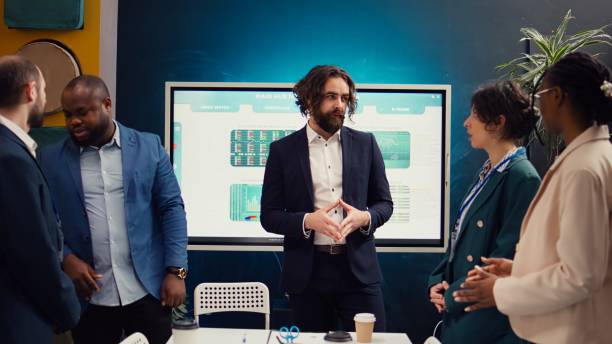 istock Group of enterprise colleagues meeting in a boardroom office 2147604992