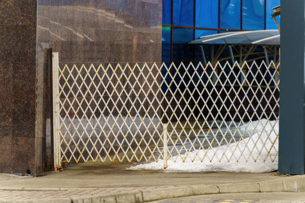 Metal folding gates made of metal