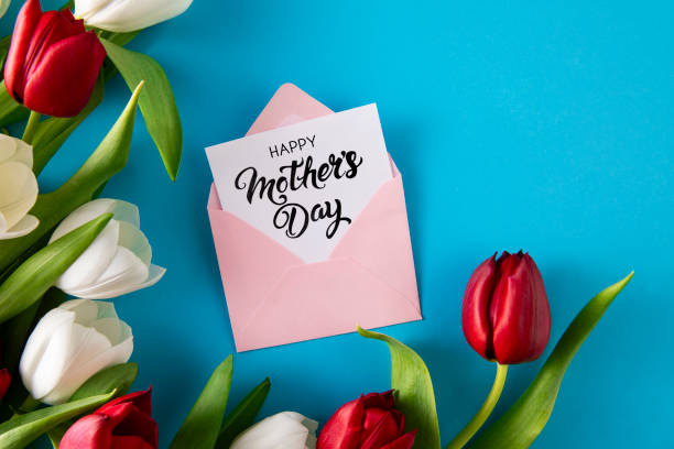 istock Tulips with Mother's Day Greeting Card 2147610298