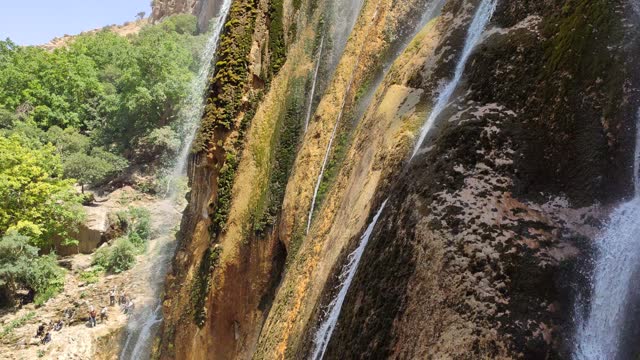 Margoon waterfall in iran. Sepidan, shiraz province, iran