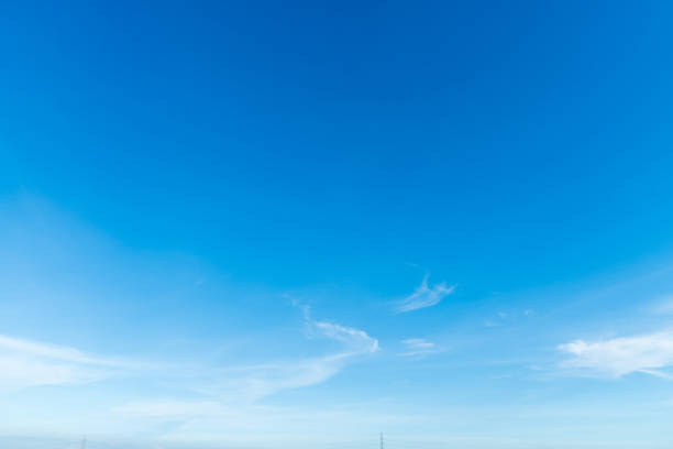 beautiful airatmosphere bright blue sky background abstract clear texture with white clouds.
