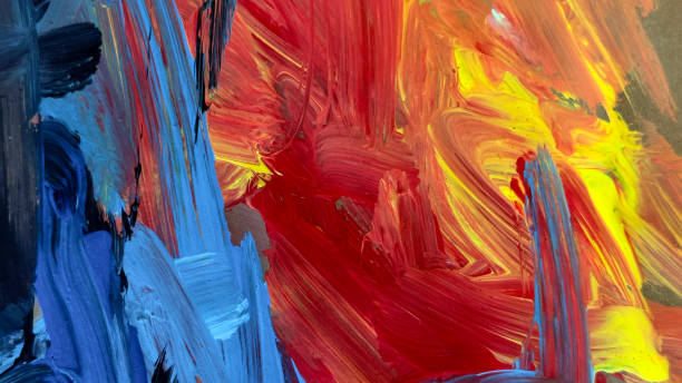 Details from my own painting. Explore the dynamic energy of hand-painted acrylic brush strokes in this captivating abstract art background.