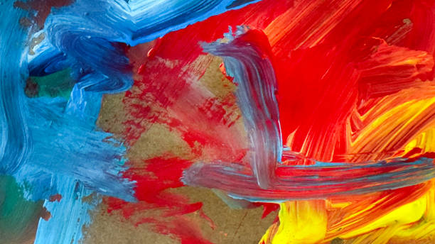 Details from my own painting. Explore the dynamic energy of hand-painted acrylic brush strokes in this captivating abstract art background.
