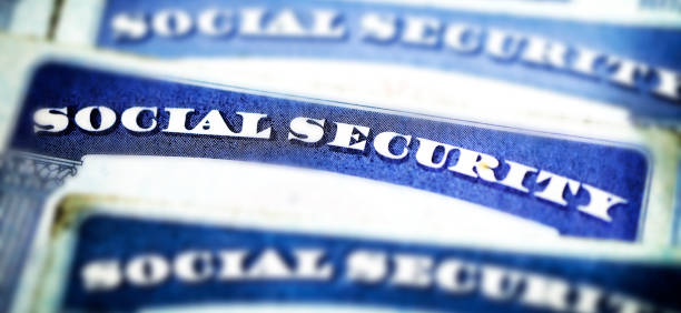 istock Social Security Cards Symbolizing Benefits for Elderly United Stated 2147618738