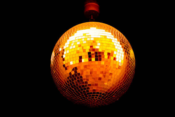 istock Closeup of discoball on black background 2147622927