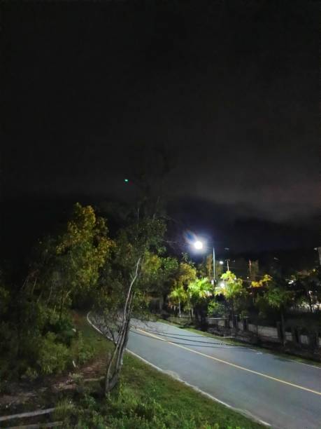 istock the road conditions are quiet at night 2147624202