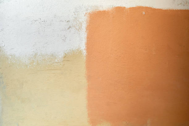istock Art abstract wall multicolor painted white yellow orange texture background 2147626663