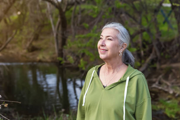 istock Senior woman finding peace in nature 2147633325